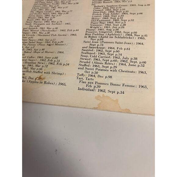 Gourmet Magazine for Good Living Recipe Index 5 Year 1961-1965 - Picture 4 of 5